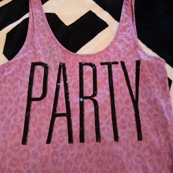 PINK VS "party" BLING tank top XS - Picture 4 of 5